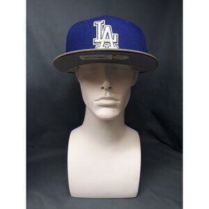 New Era 59-Fifty Men's Fitted Los Angeles Dodgers  Hat Blue Size 7 7/8 NEW!